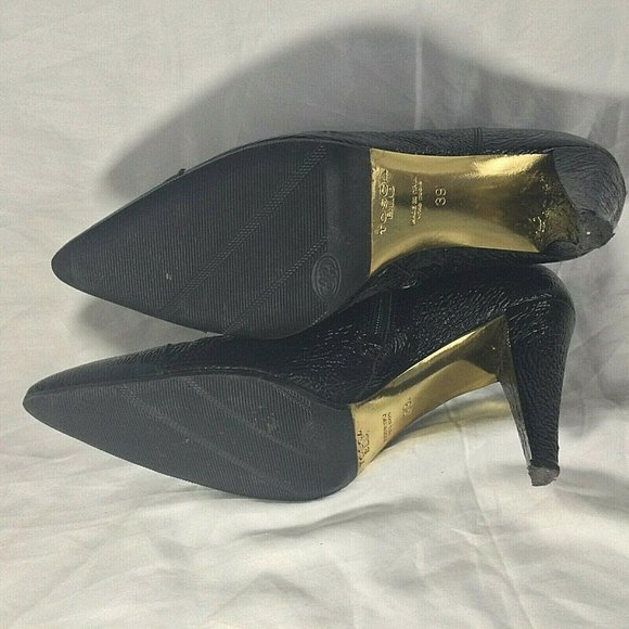 Tosca Blu Ankle Boots Italian Leather Heels EU 39 US 8.5 Stunning - Picture 6 of 8